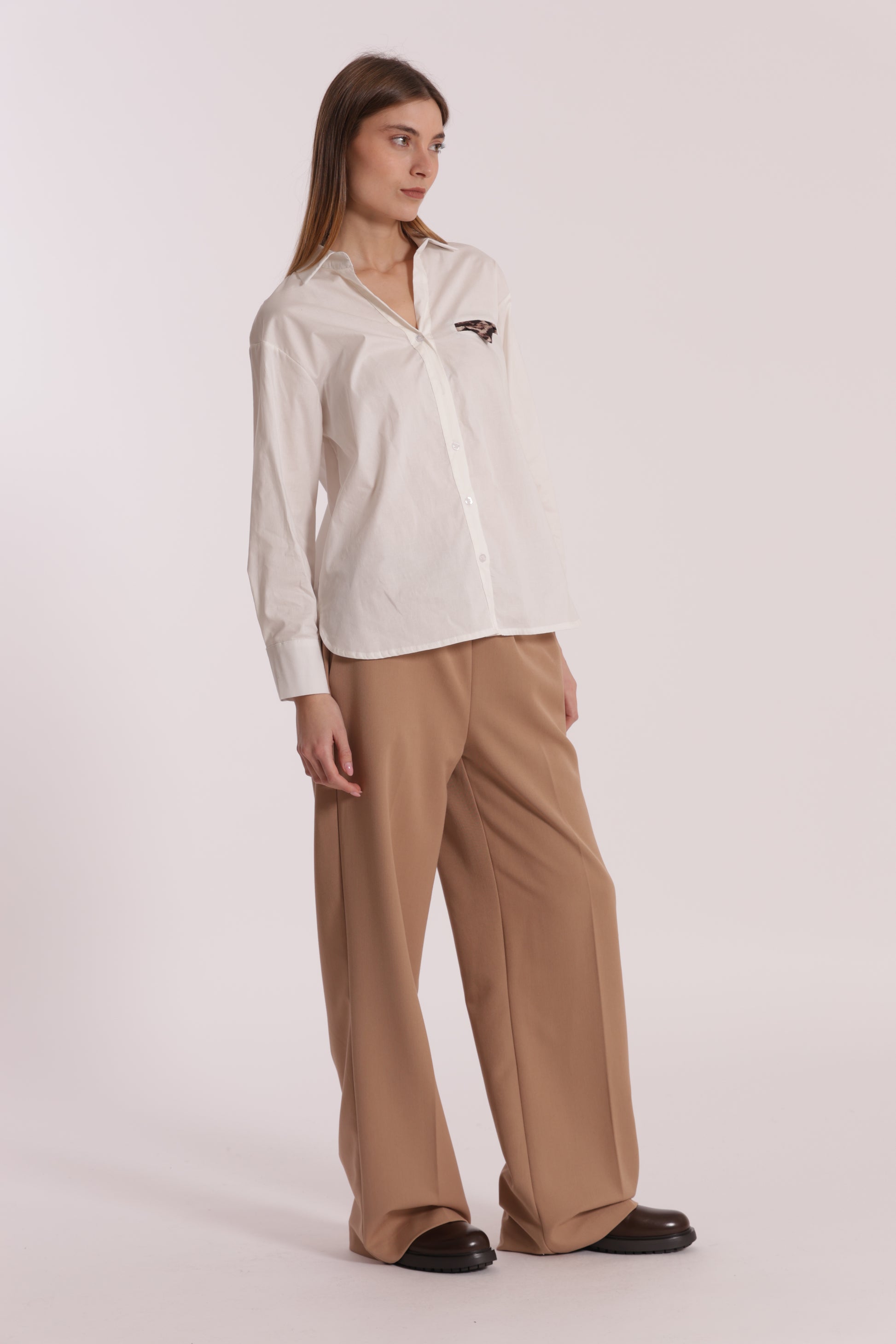 PANTALONE JOGGER PALAZZO IN POLYVISCOSA