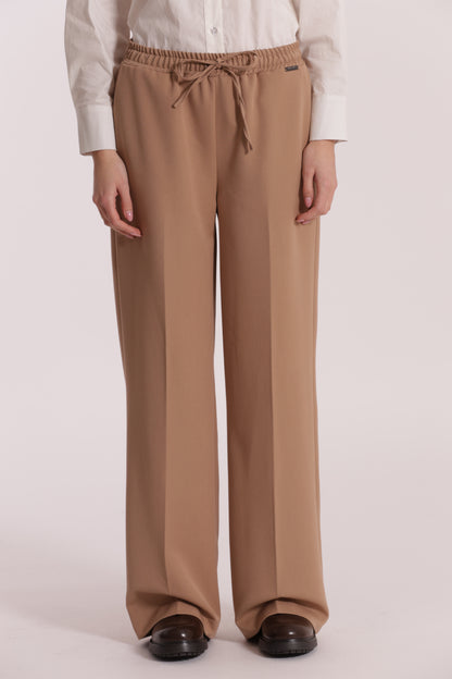 PANTALONE JOGGER PALAZZO IN POLYVISCOSA