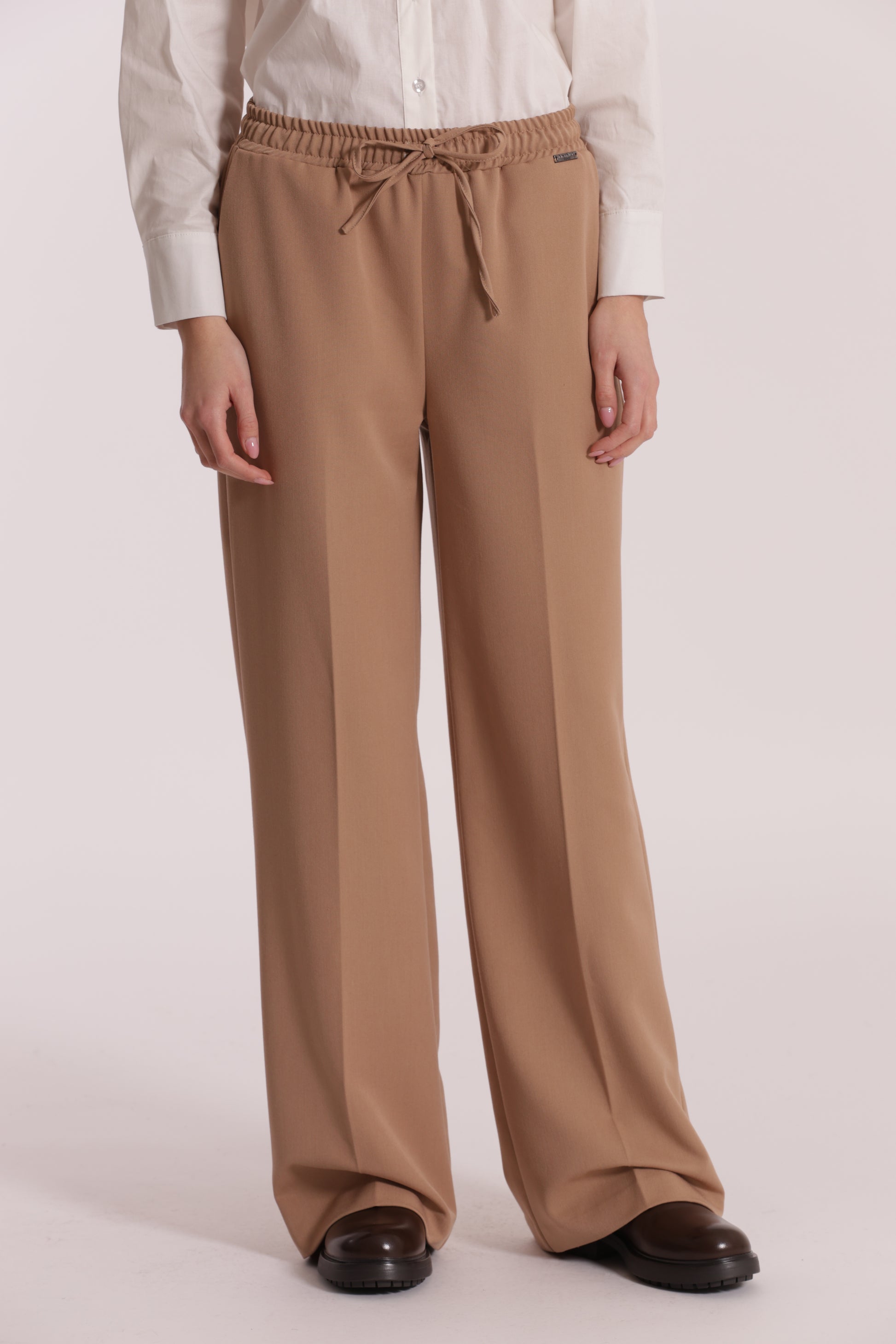 PANTALONE JOGGER PALAZZO IN POLYVISCOSA