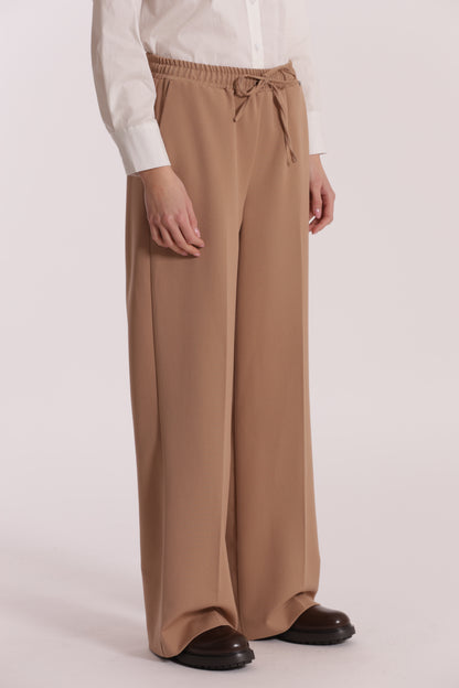 PANTALONE JOGGER PALAZZO IN POLYVISCOSA