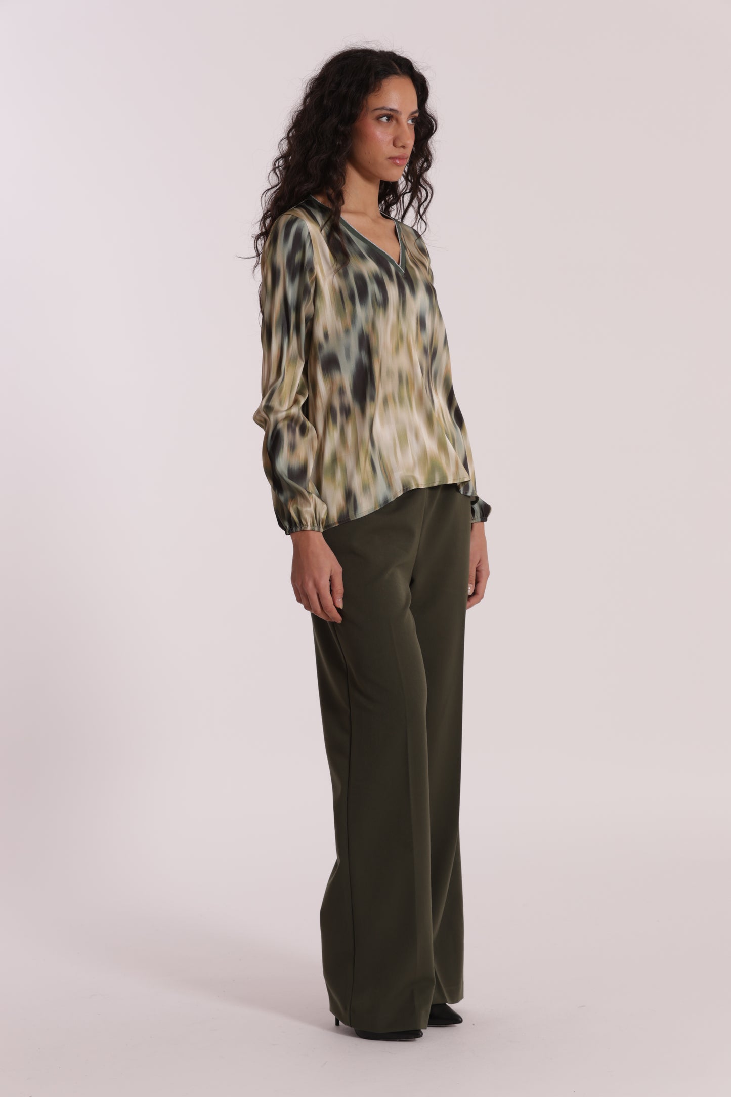PANTALONE JOGGER PALAZZO IN POLYVISCOSA
