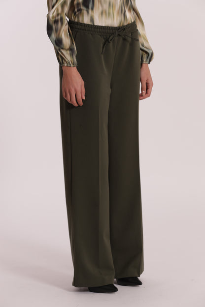 PANTALONE JOGGER PALAZZO IN POLYVISCOSA