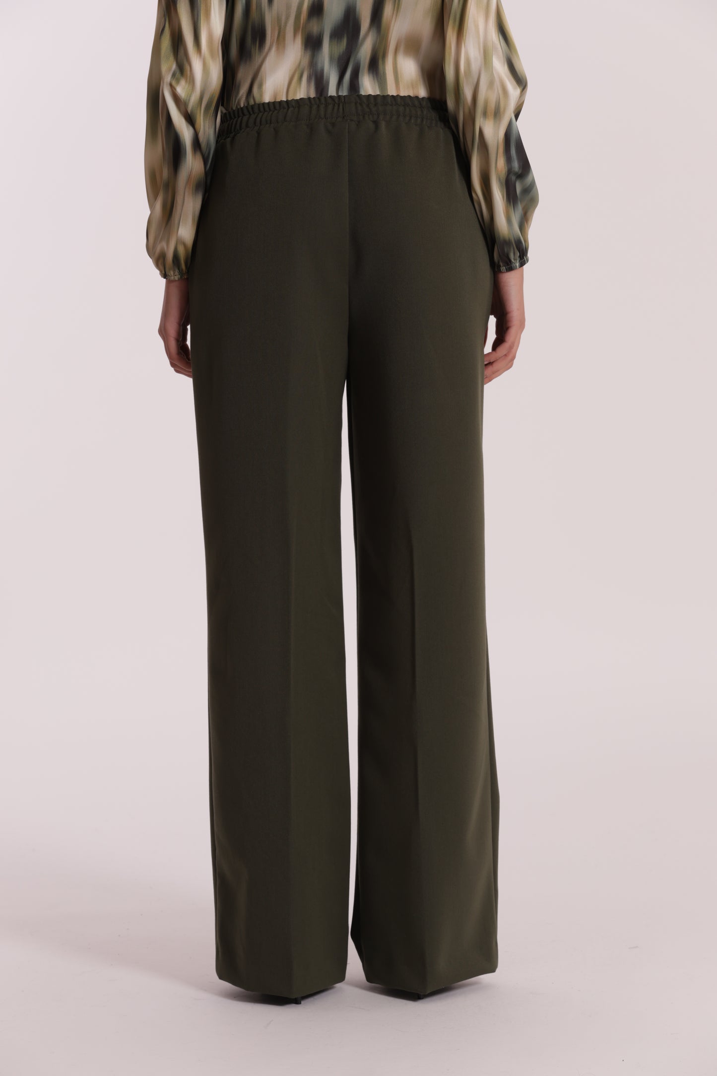 PANTALONE JOGGER PALAZZO IN POLYVISCOSA