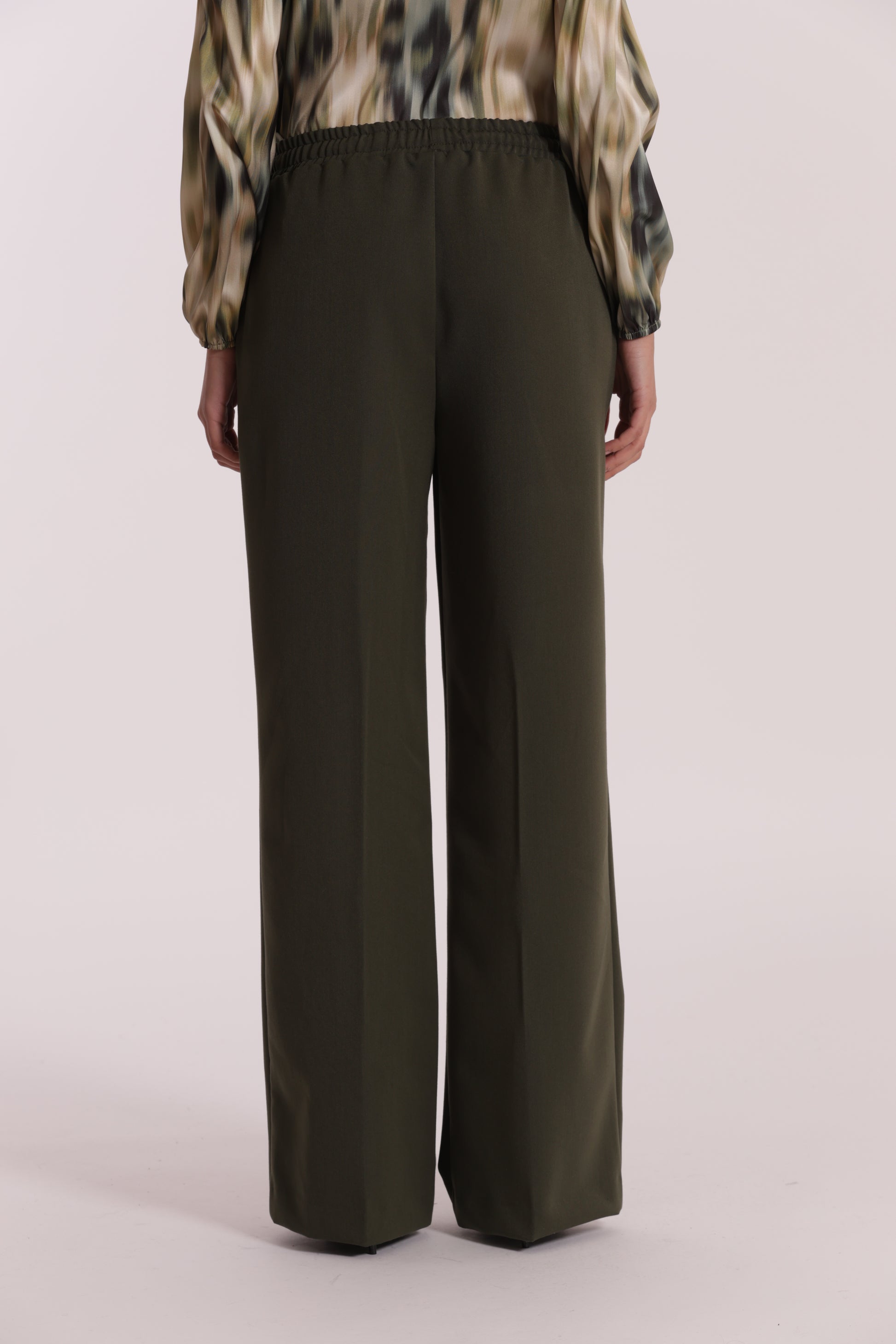 PANTALONE JOGGER PALAZZO IN POLYVISCOSA