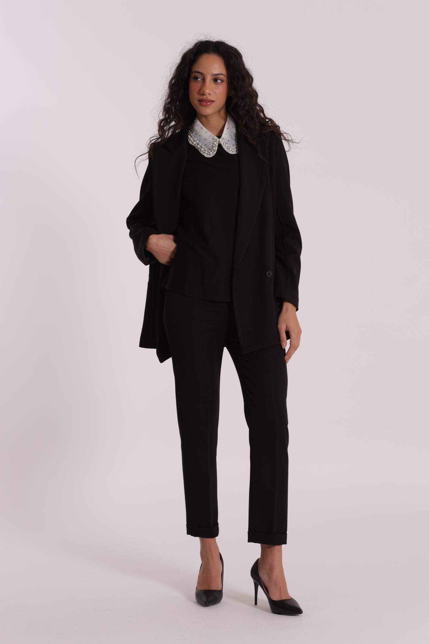 PANTALONE SIGARETTA IN POLYVISCOSA