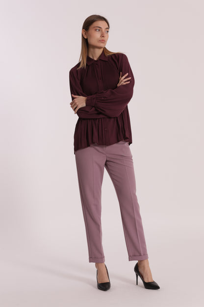 PANTALONE SIGARETTA IN POLYVISCOSA