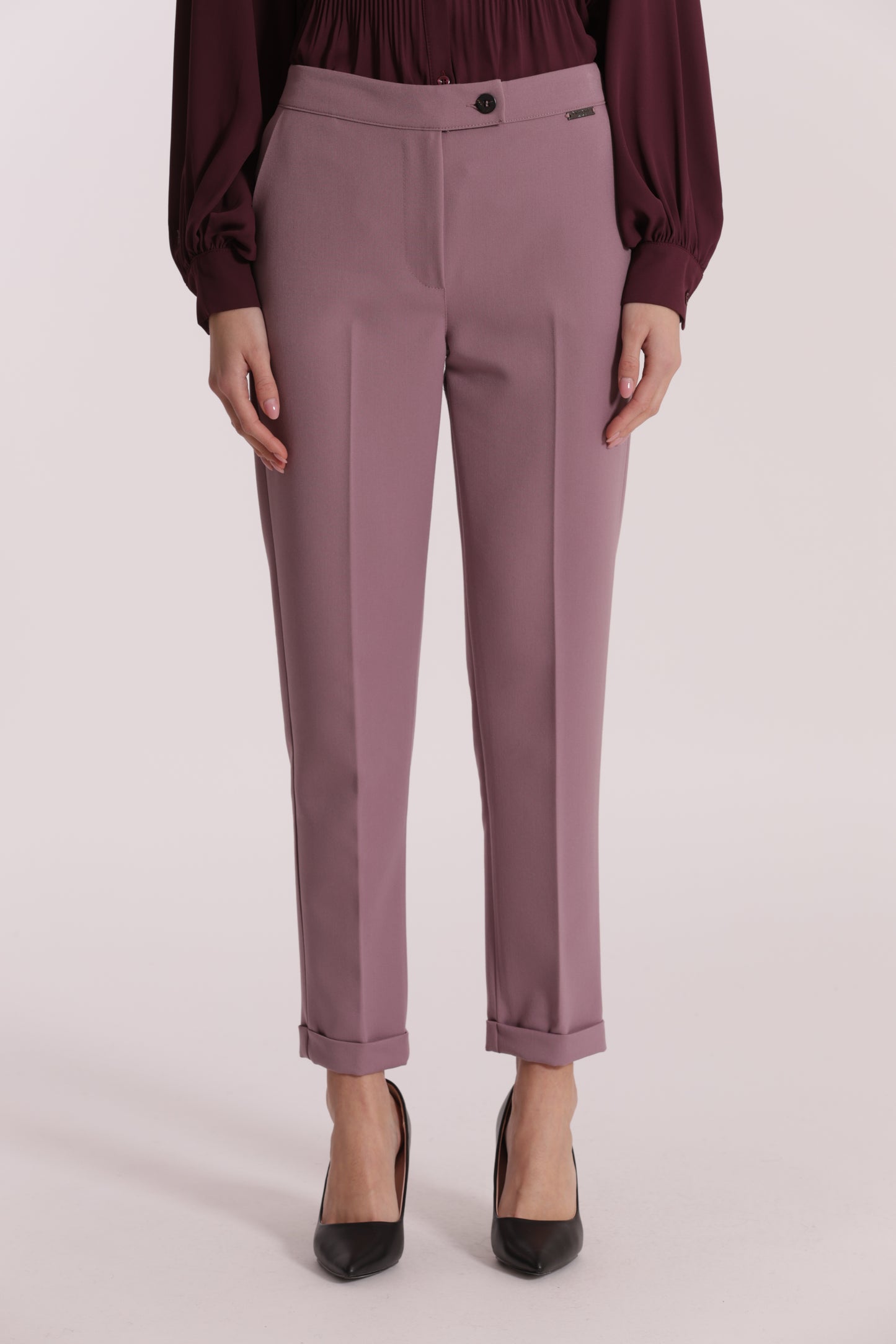 PANTALONE SIGARETTA IN POLYVISCOSA