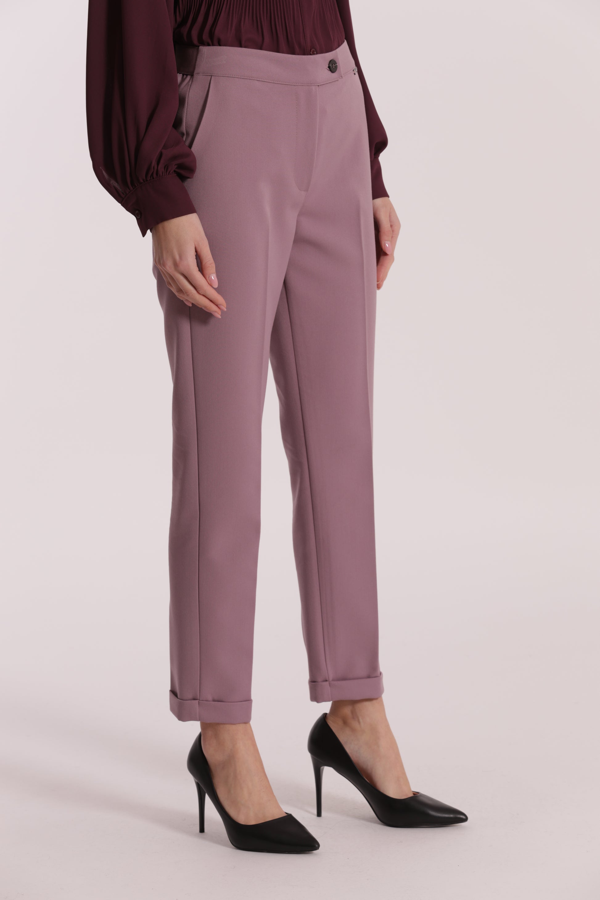 PANTALONE SIGARETTA IN POLYVISCOSA
