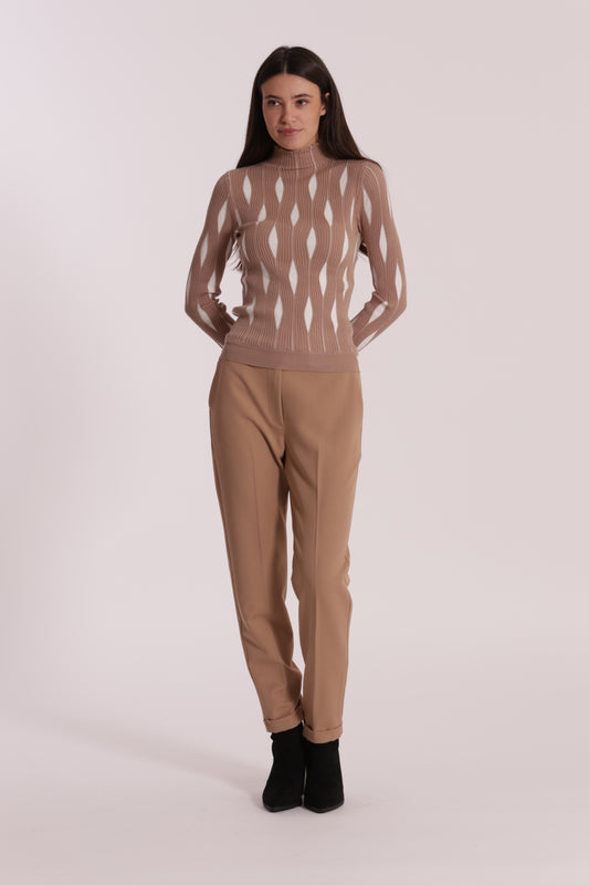 PANTALONE SIGARETTA IN POLYVISCOSA
