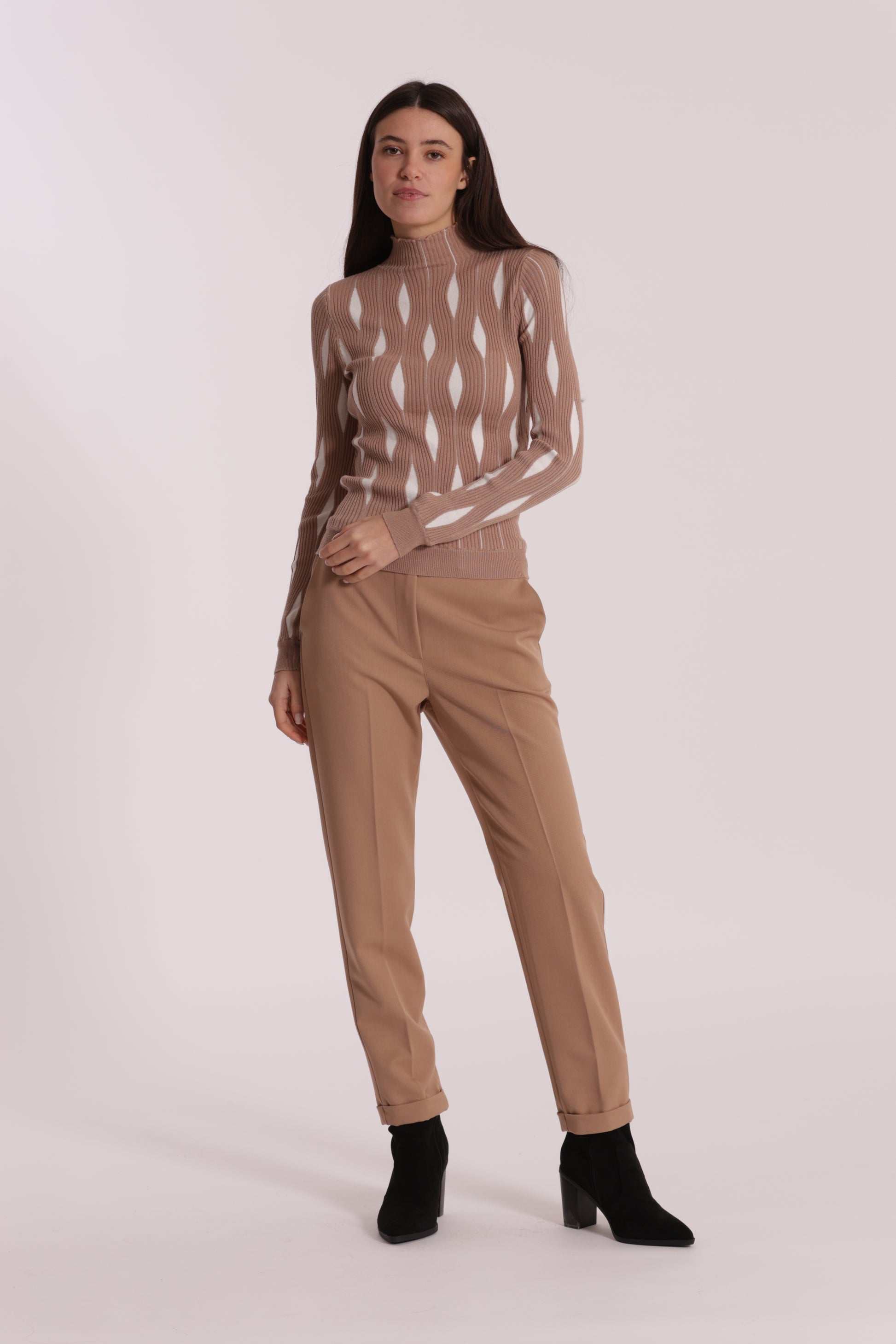 PANTALONE SIGARETTA IN POLYVISCOSA