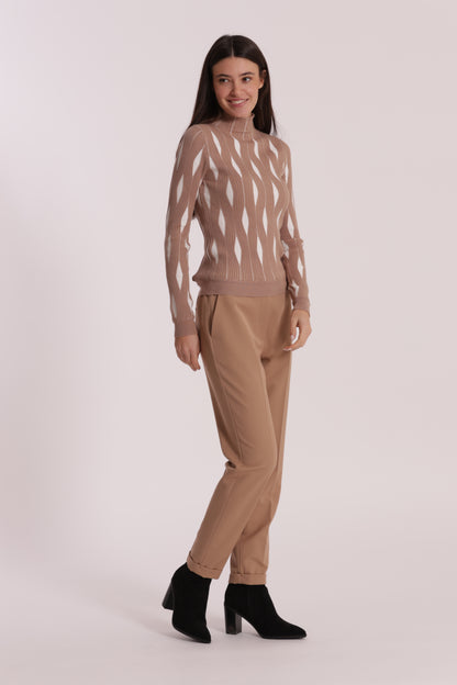 PANTALONE SIGARETTA IN POLYVISCOSA