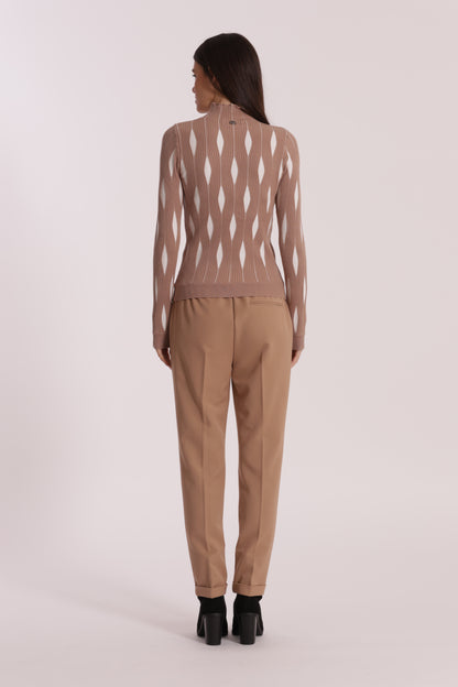 PANTALONE SIGARETTA IN POLYVISCOSA