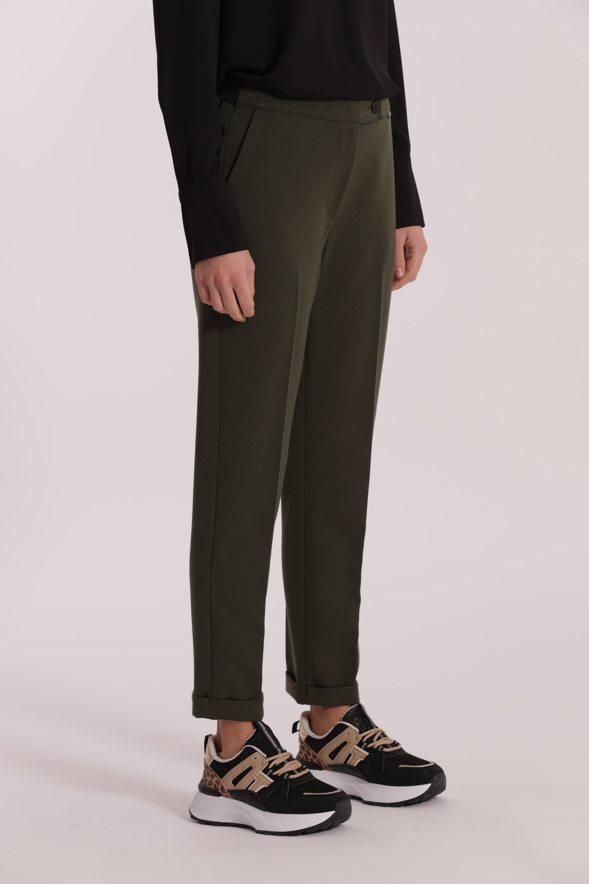 PANTALONE SIGARETTA IN POLYVISCOSA
