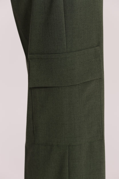 PANTALONE PALAZZO IN TESSUTO FIAMMATO