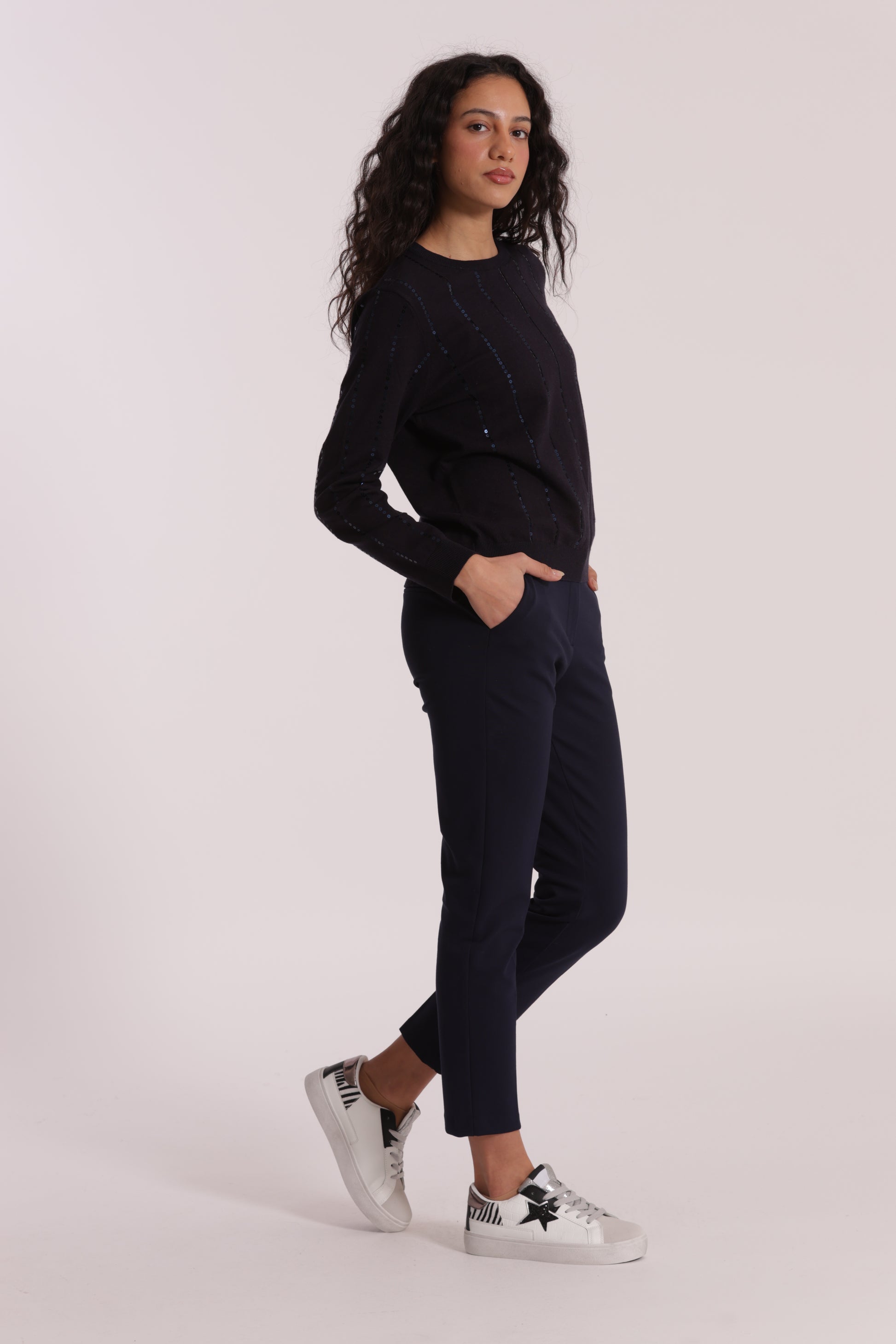 PANTALONE SIGARETTA IN PUNTO MILANO