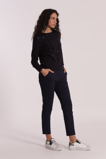 PANTALONE SIGARETTA IN PUNTO MILANO