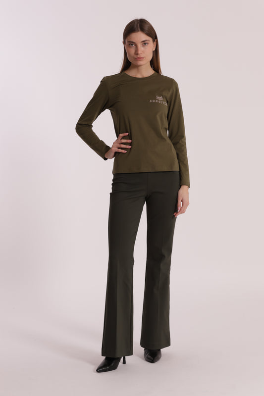 PANTALONE FLARE IN PUNTO MILANO