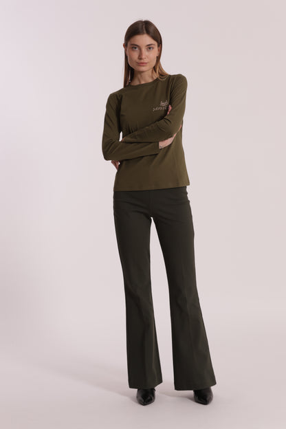 PANTALONE FLARE IN PUNTO MILANO