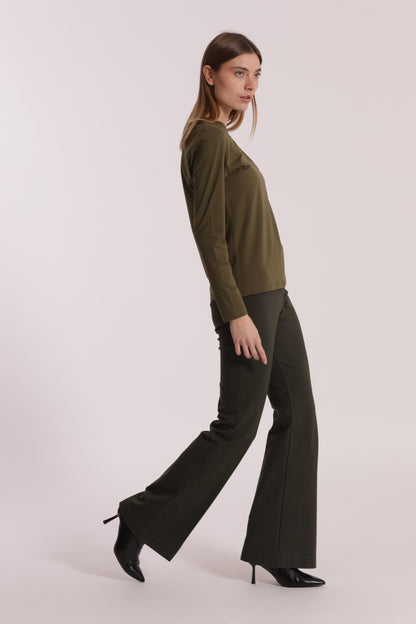 PANTALONE FLARE IN PUNTO MILANO