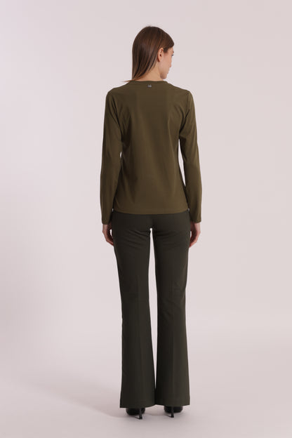 PANTALONE FLARE IN PUNTO MILANO