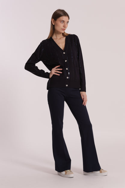 PANTALONE FLARE IN PUNTO MILANO