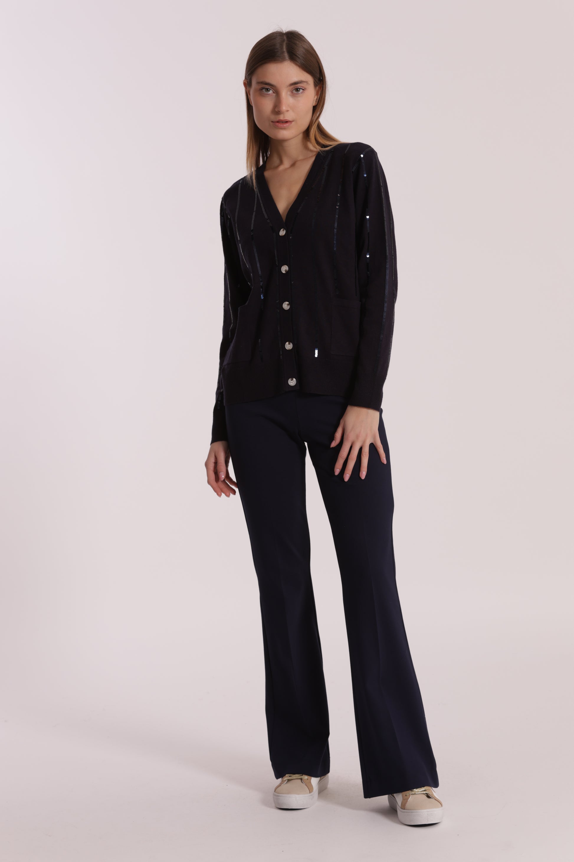 PANTALONE FLARE IN PUNTO MILANO