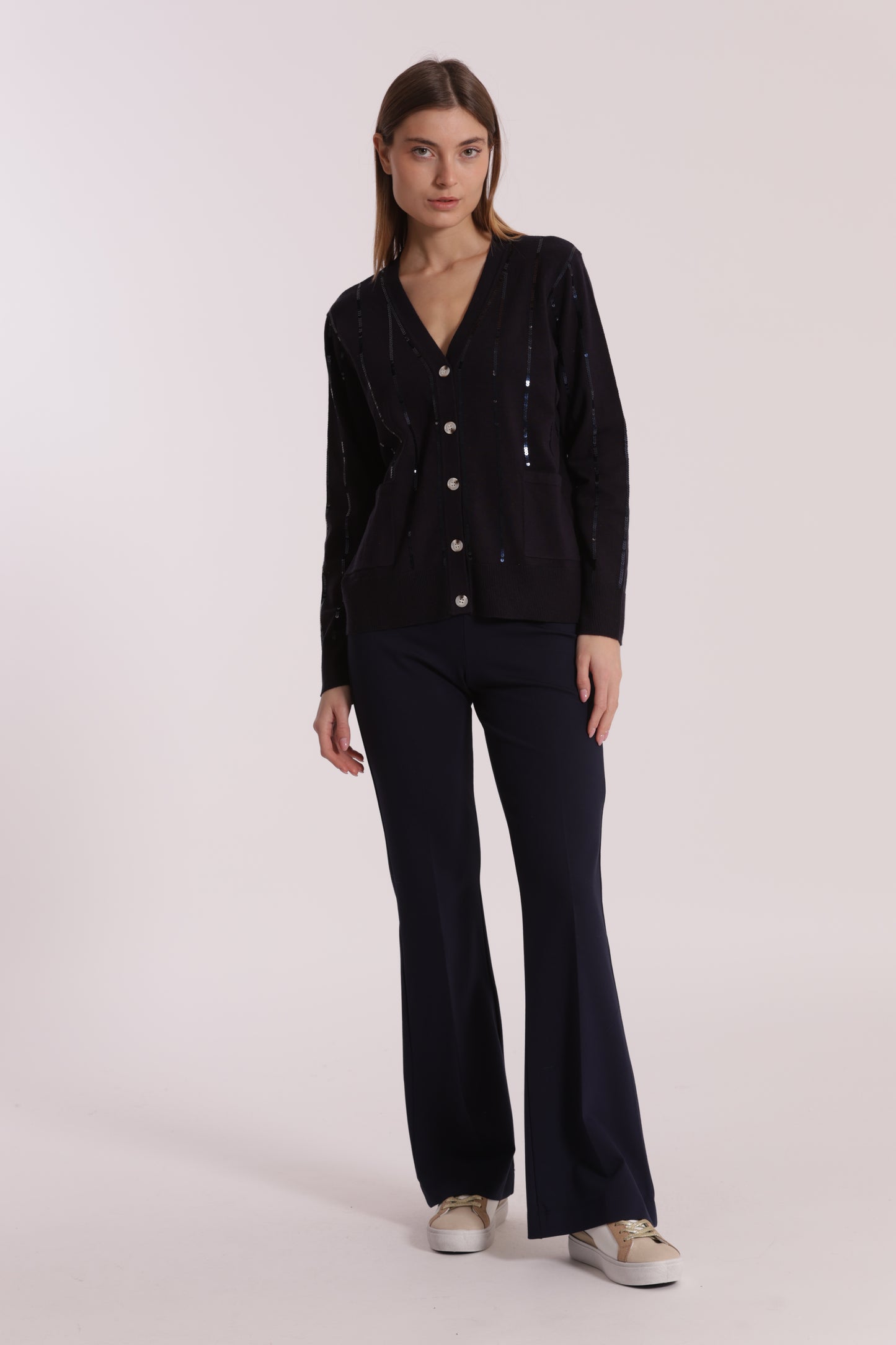 PANTALONE FLARE IN PUNTO MILANO