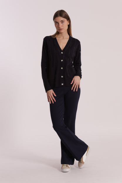 PANTALONE FLARE IN PUNTO MILANO