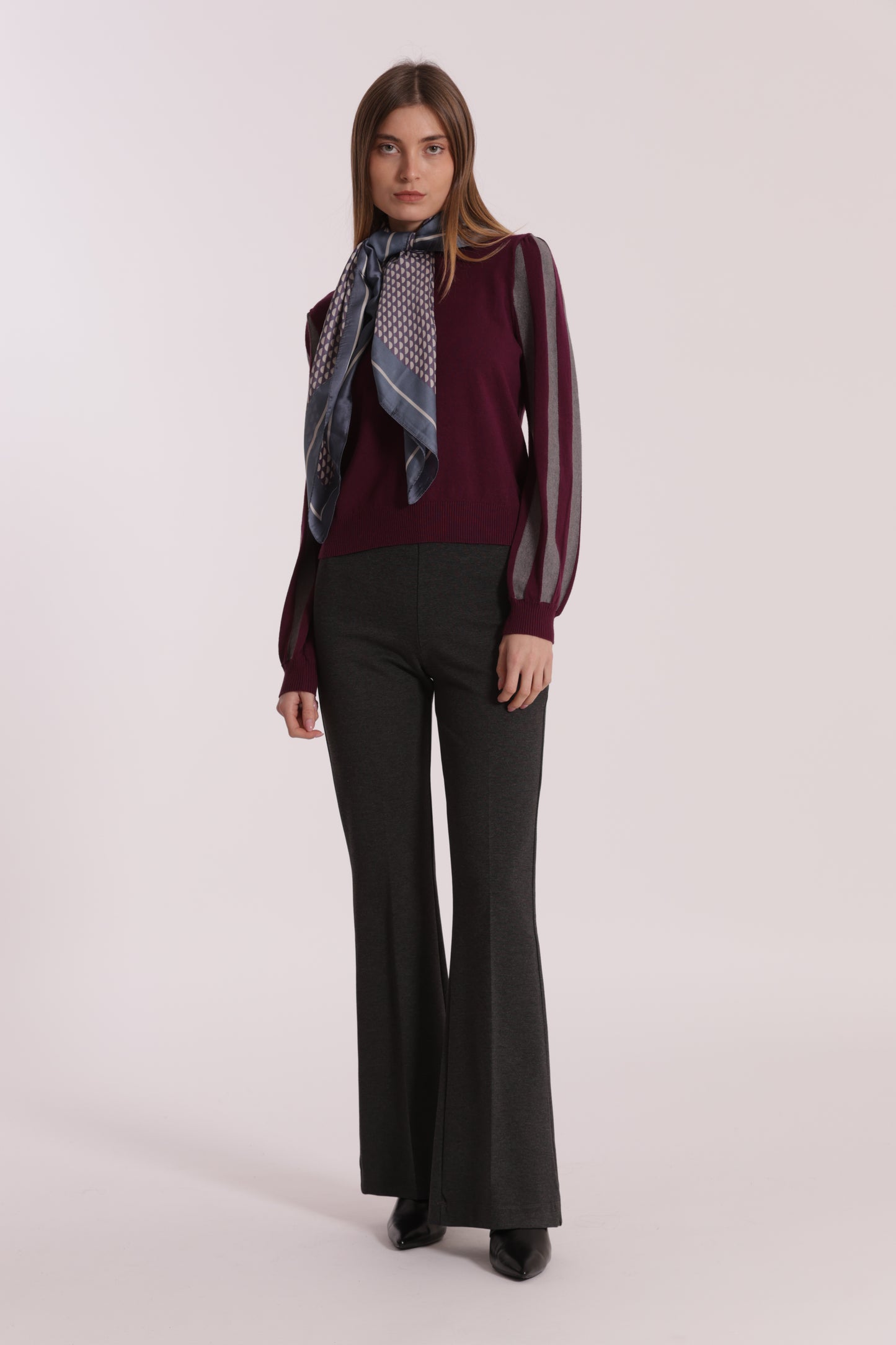 PANTALONE FLARE IN PUNTO MILANO