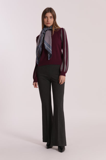 PANTALONE FLARE IN PUNTO MILANO