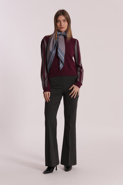 PANTALONE FLARE IN PUNTO MILANO
