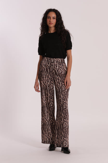 PANTALONE PALAZZO FANTASIA ANIMALIER