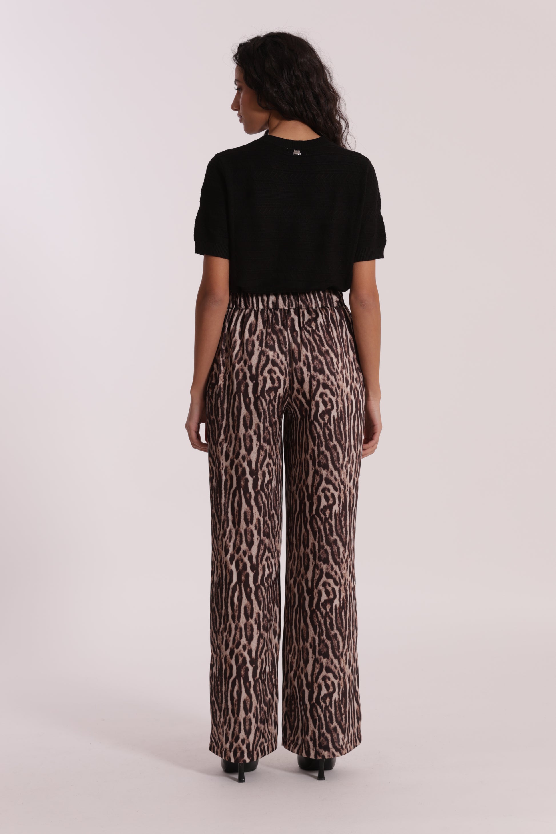 PANTALONE PALAZZO FANTASIA ANIMALIER