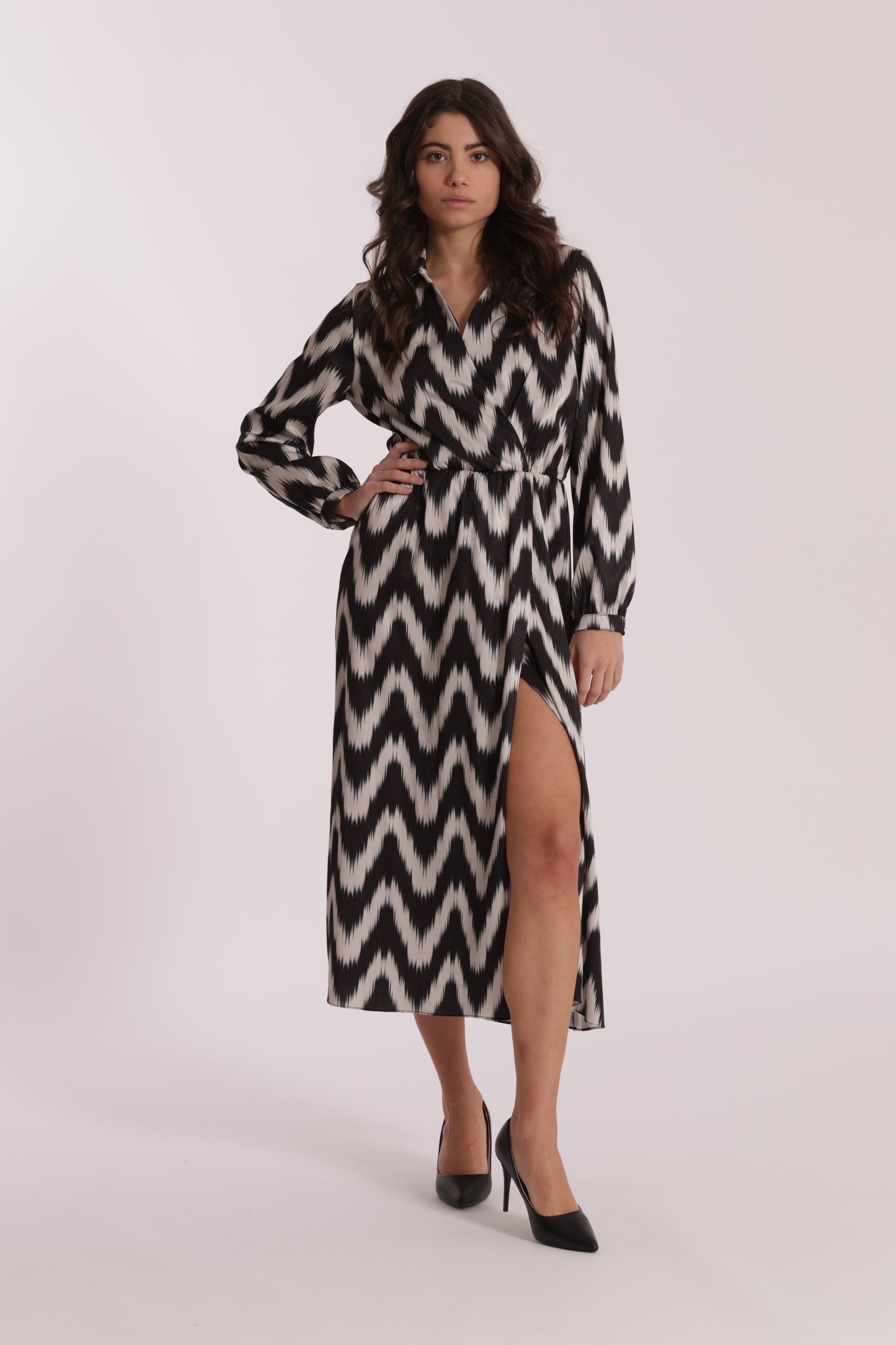ABITO LUNGO FANTASIA CHEVRON