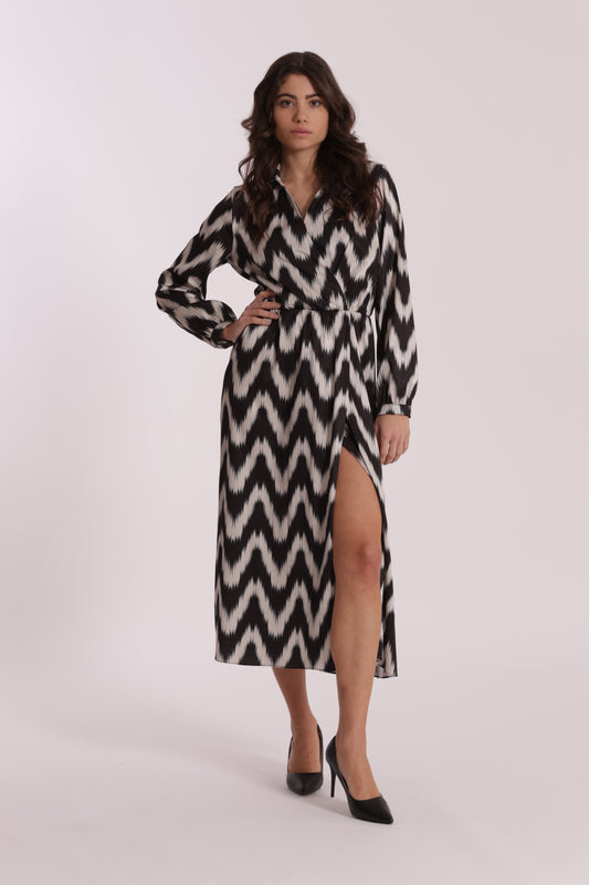 ABITO LUNGO FANTASIA CHEVRON