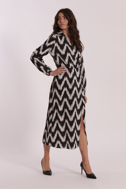 ABITO LUNGO FANTASIA CHEVRON