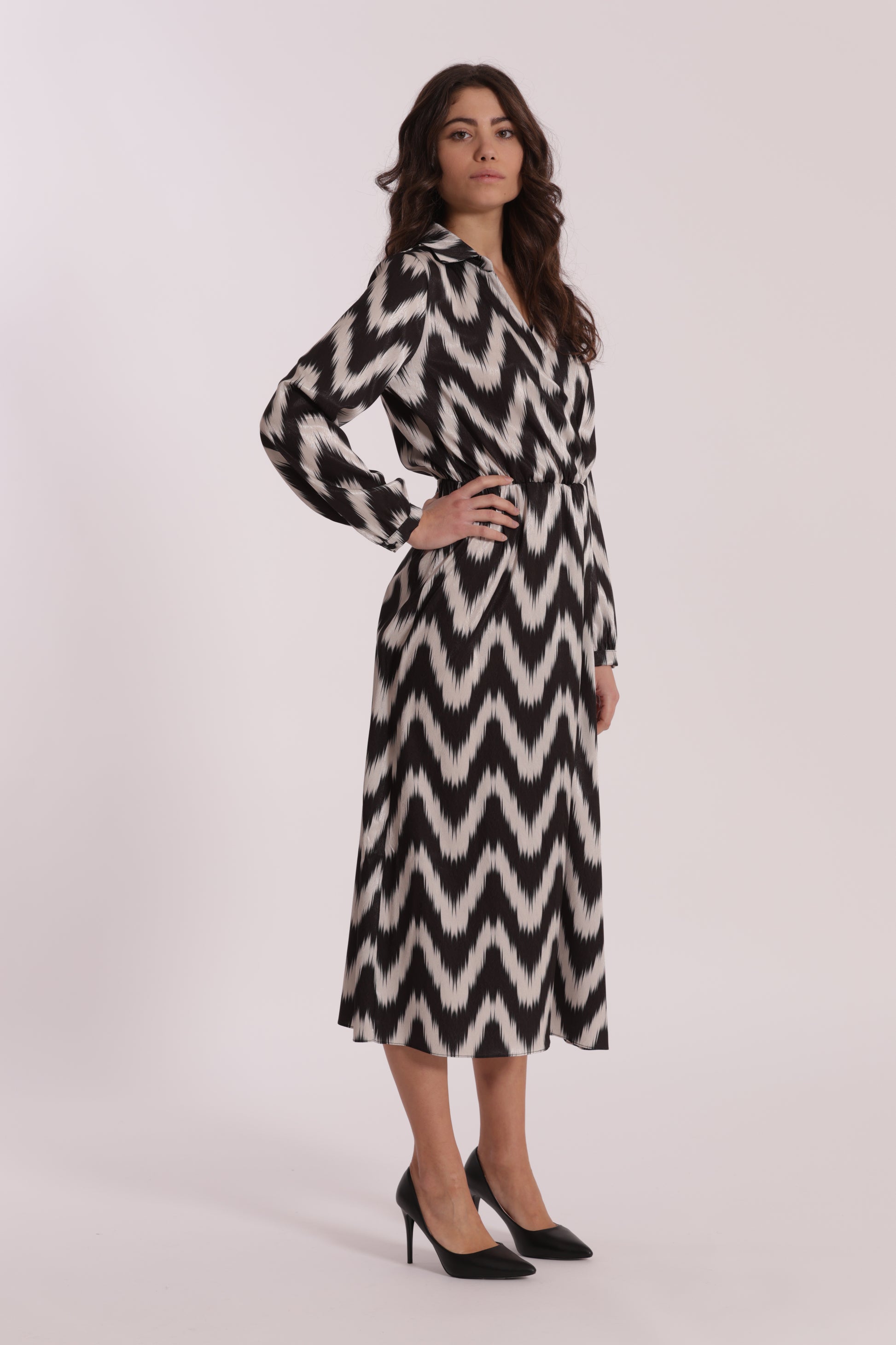 ABITO LUNGO FANTASIA CHEVRON