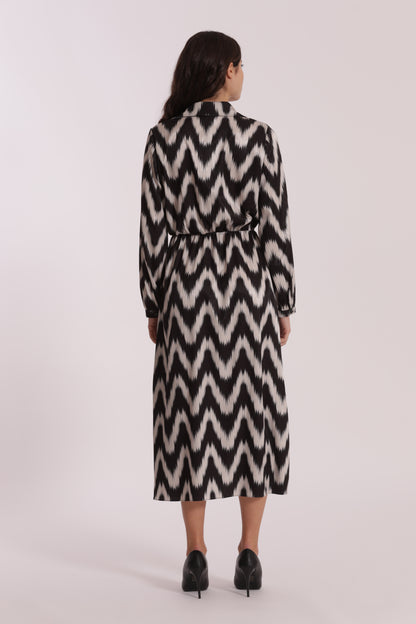 ABITO LUNGO FANTASIA CHEVRON