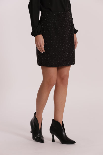 GONNA CORTA CON APPLICAZIONE DI STRASS