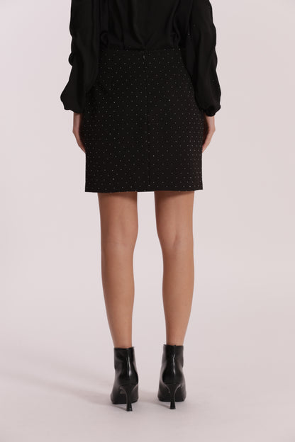 GONNA CORTA CON APPLICAZIONE DI STRASS