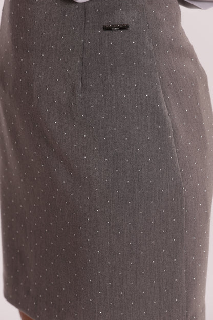 GONNA CORTA CON APPLICAZIONE DI STRASS