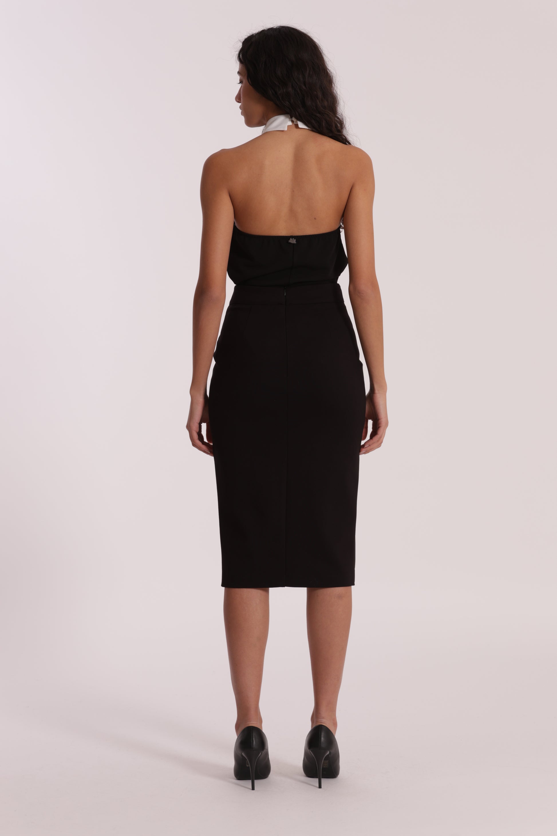 GONNA A TUBINO CON DETTAGLI IN SIMIL PELLE