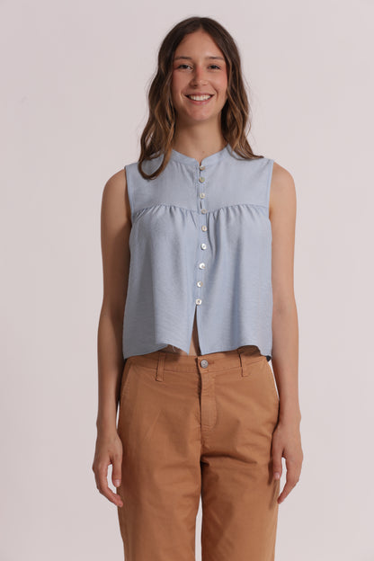 CAMICIA SMANICATA IN VISINO