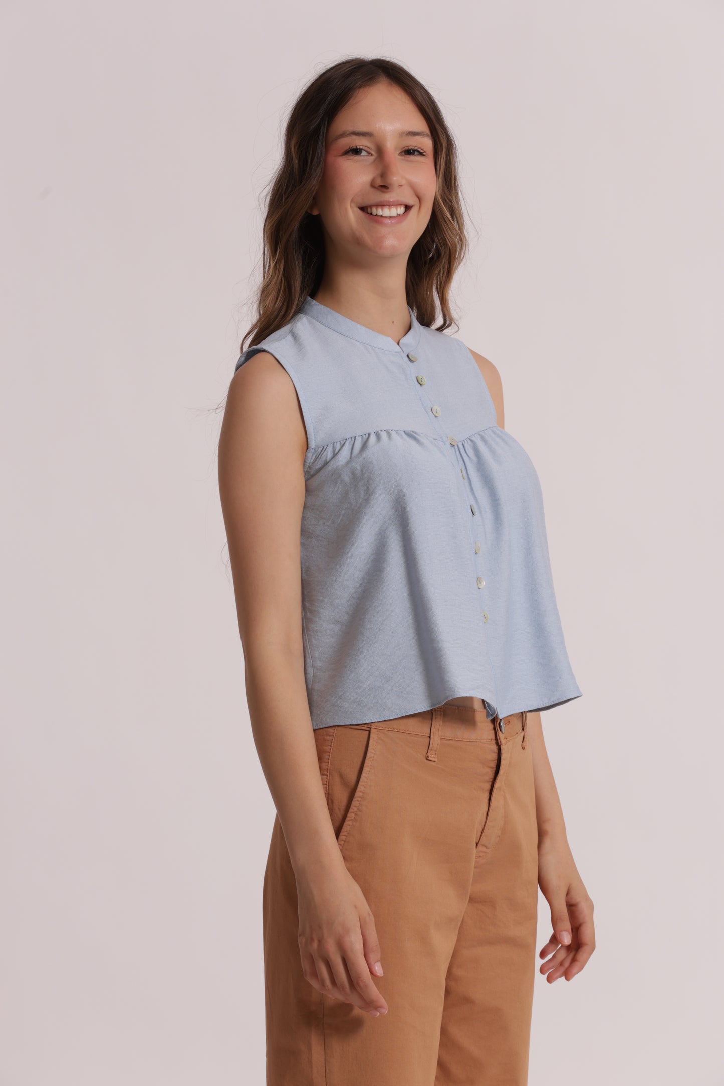 CAMICIA SMANICATA IN VISINO