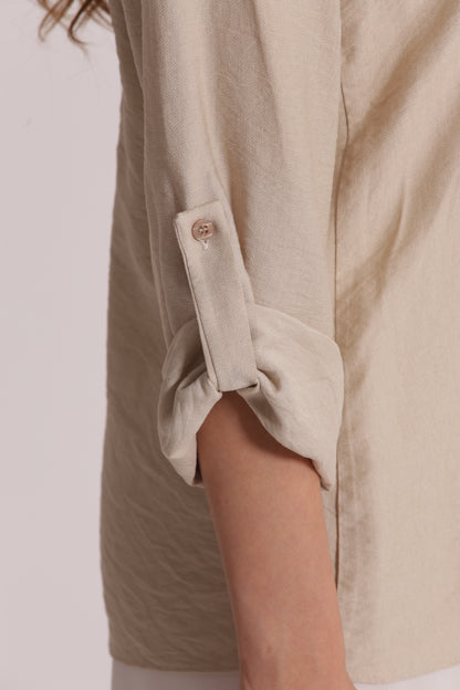 BLUSA CON MANICHE A TRE QUARTI