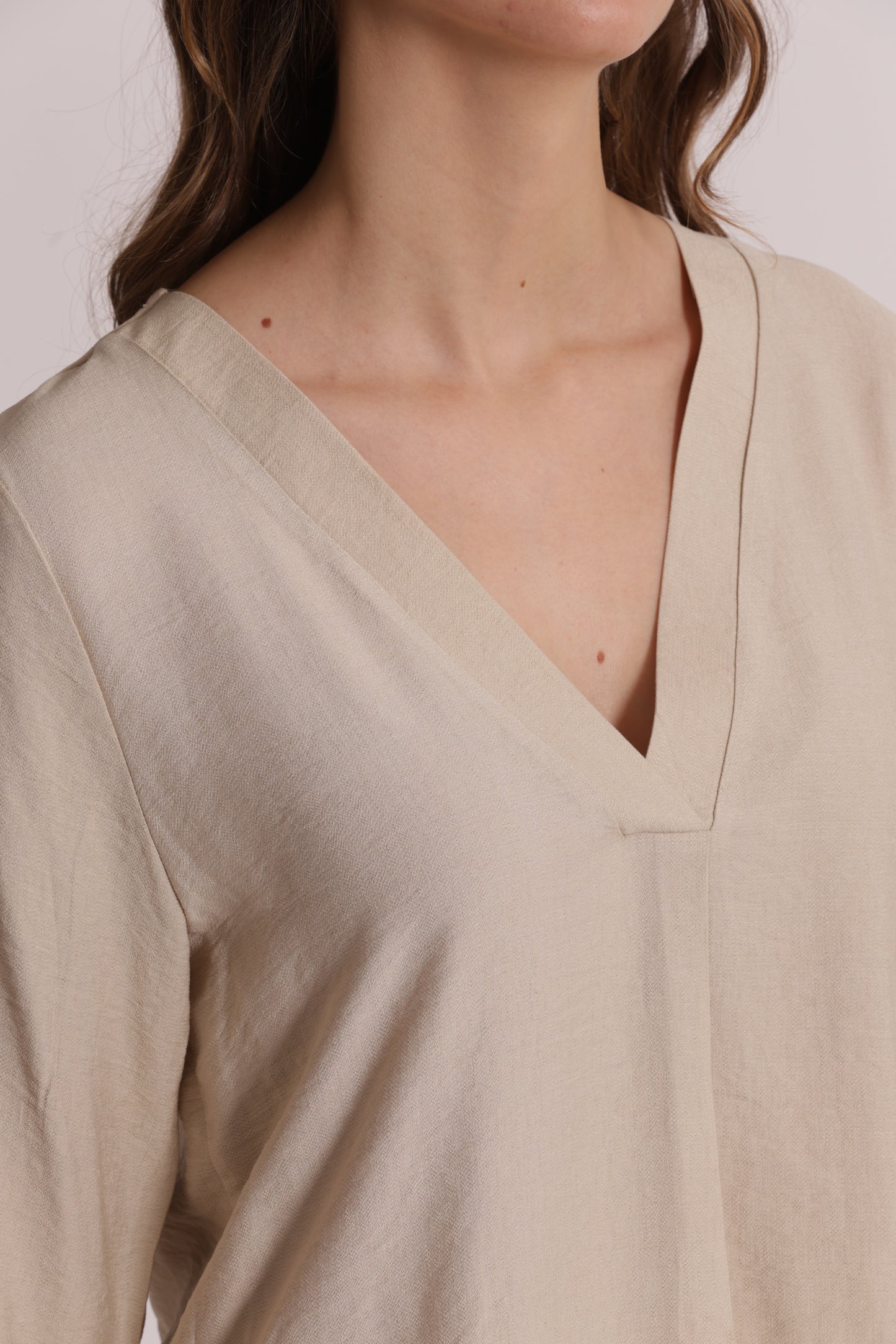 BLUSA CON MANICHE A TRE QUARTI