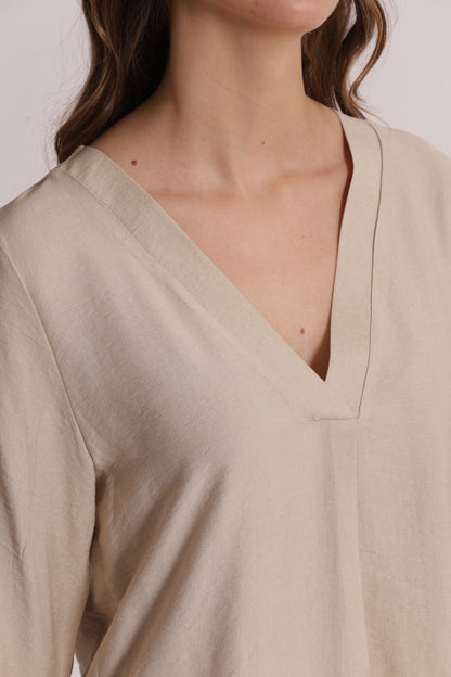 BLUSA CON MANICHE A TRE QUARTI