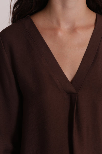 BLUSA CON MANICHE A TRE QUARTI