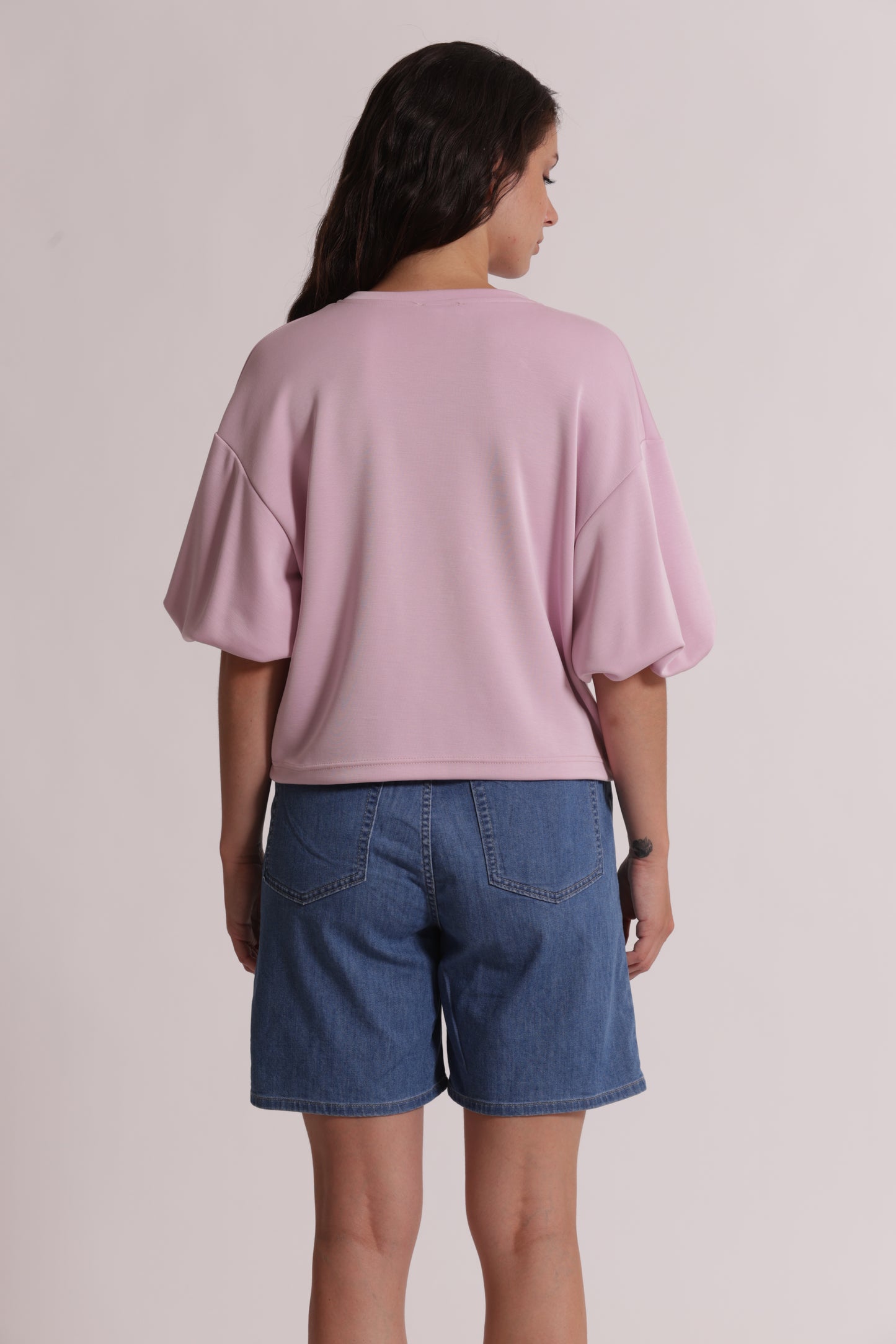 MAGLIA IN FELPA CON DETTAGLI GIOIELLO