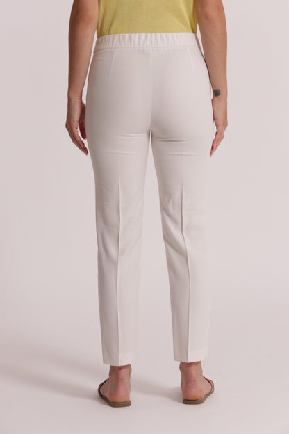 PANTALONE SIGARETTA CON ELASTICO DIETRO